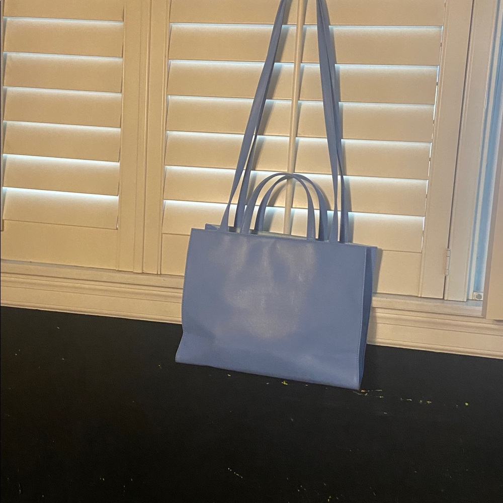 Telfar cerulean. Blue Tote Guc comes with dust cloth SIZ 15/11 - Picture 11 of 14